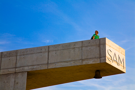 Enjoying the view at Olympic Sculpture Park